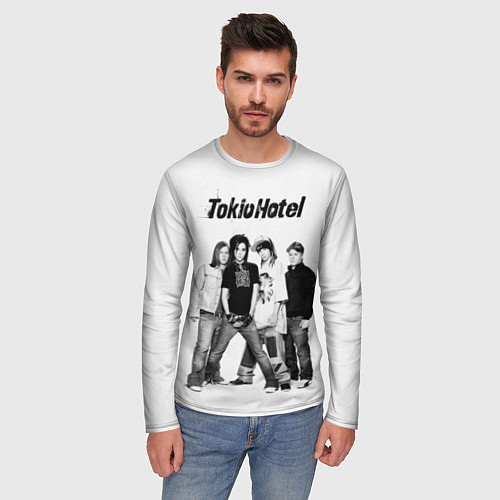Мужской лонгслив Tokio Hotel pop rock band / 3D-принт – фото 3