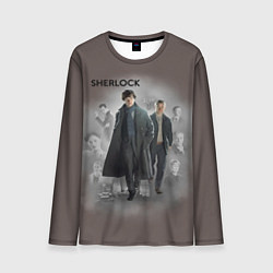 Лонгслив мужской Sherlock, цвет: 3D-принт