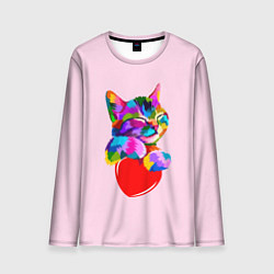 Мужской лонгслив Кот