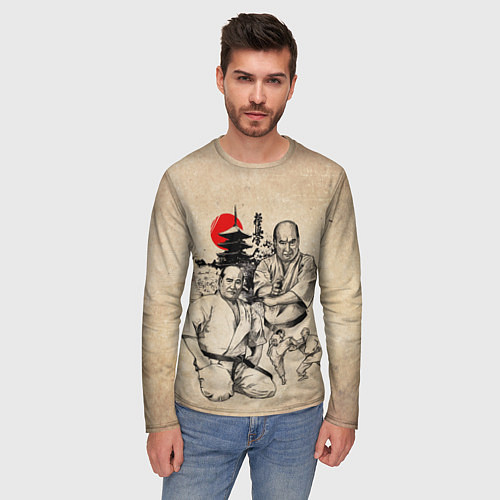 Мужской лонгслив Масутацу Ояма / 3D-принт – фото 3