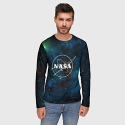 Лонгслив мужской NASA, цвет: 3D-принт — фото 2