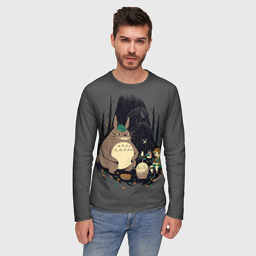 Мужской лонгслив Totoro / 3D-принт – фото 3
