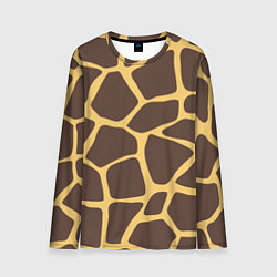 Лонгслив мужской Окрас жирафа, цвет: 3D-принт