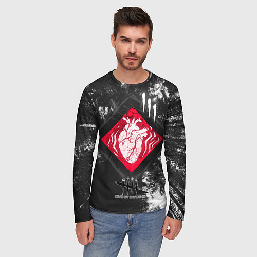 Мужской лонгслив DBD - beating heart / 3D-принт – фото 3