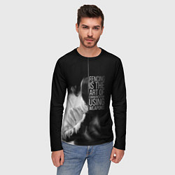 Лонгслив мужской Fencing is the art, цвет: 3D-принт — фото 2
