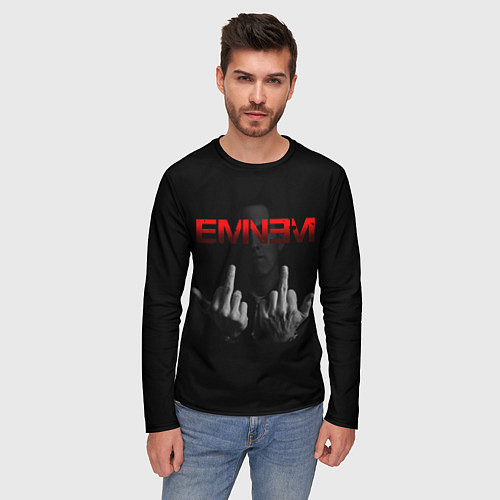 Мужской лонгслив EMINEM / 3D-принт – фото 3