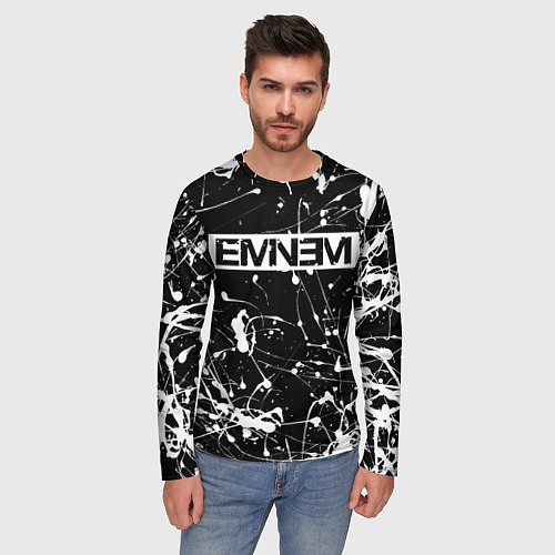 Мужской лонгслив Eminem / 3D-принт – фото 3