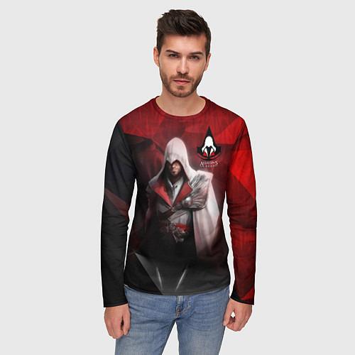 Мужской лонгслив Assasin's creed / 3D-принт – фото 3