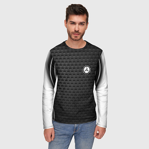 Мужской лонгслив MERCEDES-BENZ / 3D-принт – фото 3