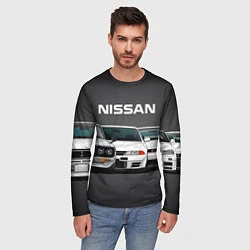 Лонгслив мужской NISSAN, цвет: 3D-принт — фото 2