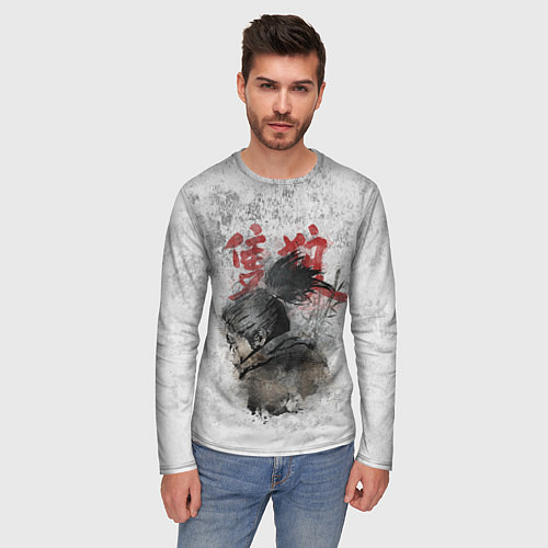 Мужской лонгслив SEKIRO SHADOW DIE TWICE / 3D-принт – фото 3