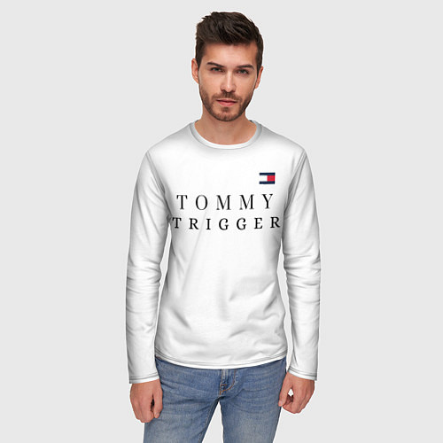 Мужской лонгслив Tommy Hilfiger , Tommy trigger / 3D-принт – фото 3