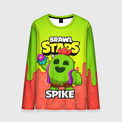 Лонгслив мужской BRAWL STARS SPIKE, цвет: 3D-принт