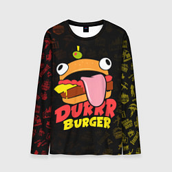 Лонгслив мужской Fortnite Durrr Burger, цвет: 3D-принт