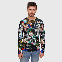 Лонгслив мужской Моя геройская академия, цвет: 3D-принт — фото 2