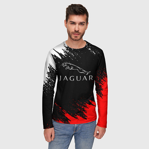 Мужской лонгслив Jaguar / 3D-принт – фото 3
