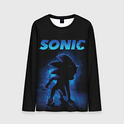 Лонгслив мужской Sonic in shadow, цвет: 3D-принт