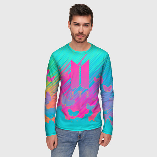 Мужской лонгслив BTS / 3D-принт – фото 3