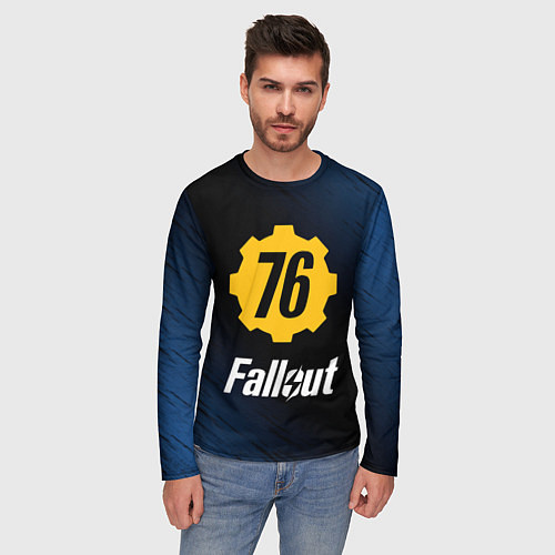 Мужской лонгслив FALLOUT76 / 3D-принт – фото 3