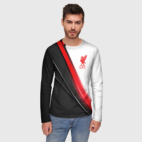 Мужской лонгслив Liverpool F C / 3D-принт – фото 3