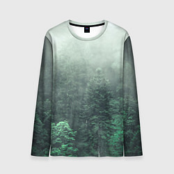 Лонгслив мужской Туманный лес, цвет: 3D-принт