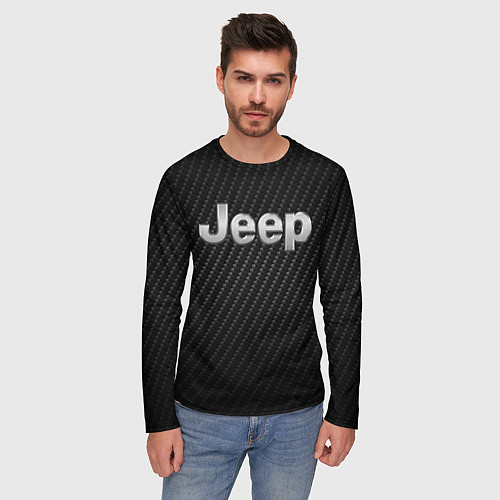 Мужской лонгслив Jeep Z / 3D-принт – фото 3