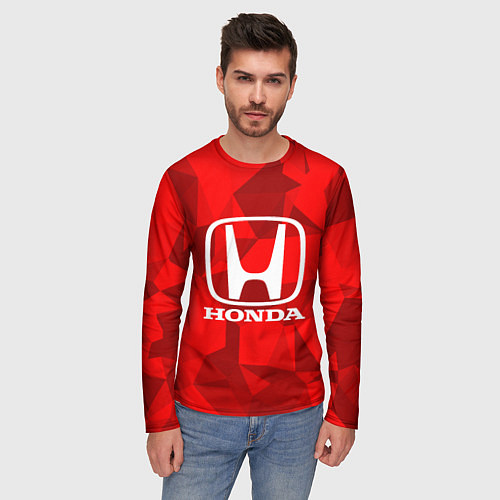 Мужской лонгслив HONDA / 3D-принт – фото 3