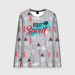 Лонгслив мужской Bold Spirit, цвет: 3D-принт