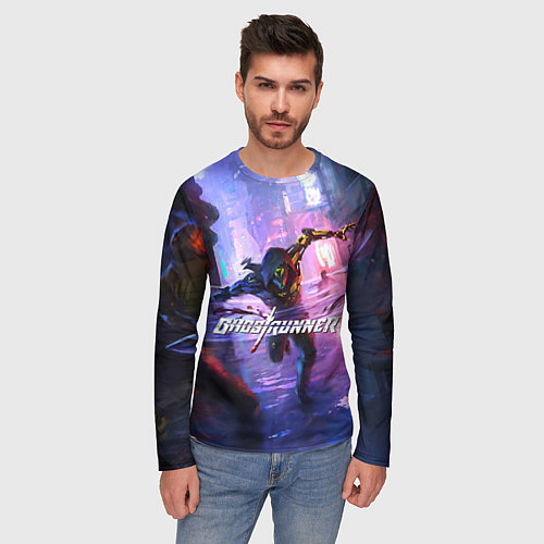 Мужской лонгслив Ghostrunner / 3D-принт – фото 3