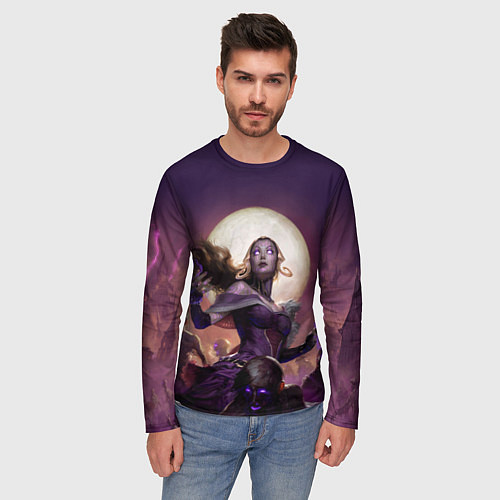 Мужской лонгслив Eldritch Moon / 3D-принт – фото 3