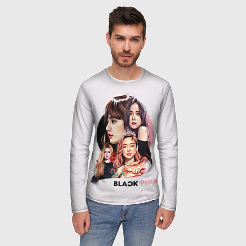 Мужской лонгслив Blackpink / 3D-принт – фото 3