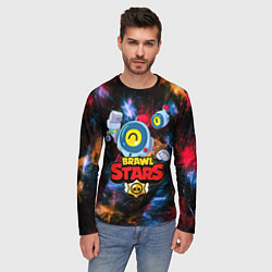Лонгслив мужской BRAWL STARS NANI SPACE, цвет: 3D-принт — фото 2