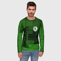 Лонгслив мужской SKODA, цвет: 3D-принт — фото 2