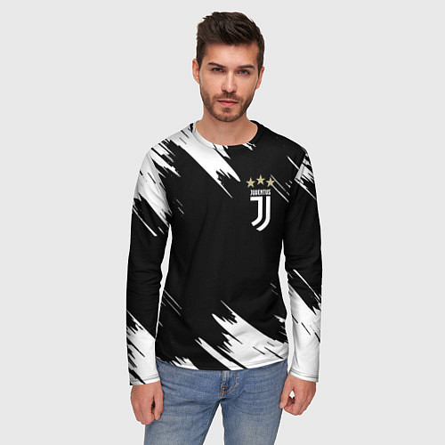 Мужской лонгслив JUVENTUS / 3D-принт – фото 3