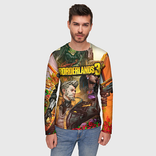 Мужской лонгслив Borderlands 3 / 3D-принт – фото 3