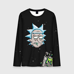 Лонгслив мужской Drunk Rick, цвет: 3D-принт