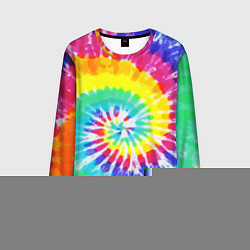 Лонгслив мужской TIE-DYE СТЕНА, цвет: 3D-принт