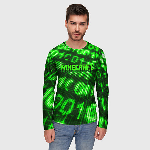 Мужской лонгслив MINECRAFT / 3D-принт – фото 3