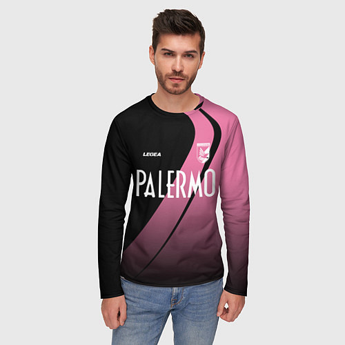 Мужской лонгслив PALERMO FC / 3D-принт – фото 3