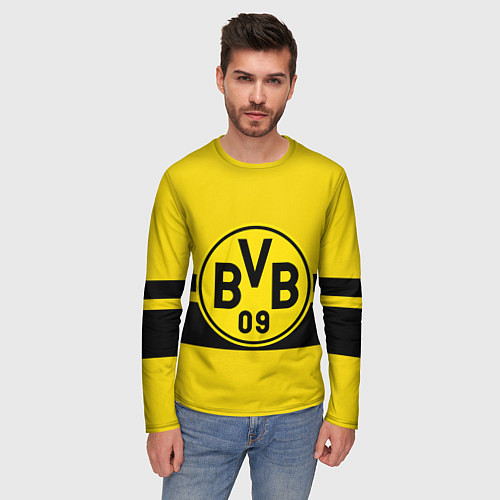 Мужской лонгслив BORUSSIA DORTMUND / 3D-принт – фото 3