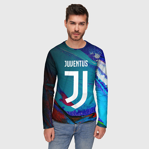 Мужской лонгслив JUVENTUS ЮВЕНТУС / 3D-принт – фото 3