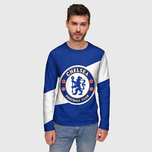 Мужской лонгслив Chelsea SPORT / 3D-принт – фото 3