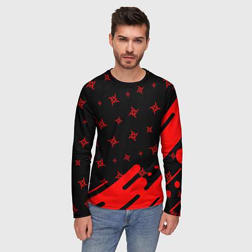 Мужской лонгслив METALLICA МЕТАЛЛИКА / 3D-принт – фото 3