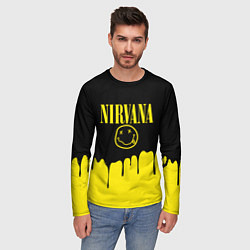 Лонгслив мужской Nirvana, цвет: 3D-принт — фото 2