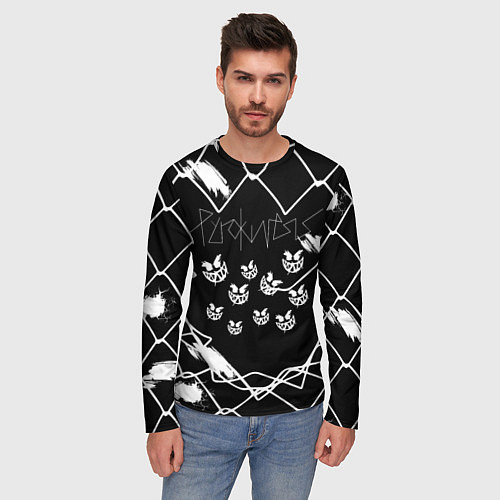 Мужской лонгслив Pyrokinesis / 3D-принт – фото 3