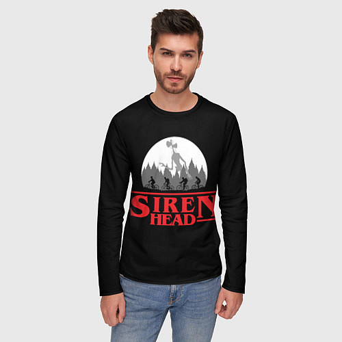 Мужской лонгслив Siren Head / 3D-принт – фото 3