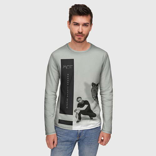 Мужской лонгслив МОТ / 3D-принт – фото 3