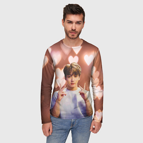 Мужской лонгслив JUNGKOOK BTS / 3D-принт – фото 3