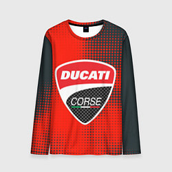 Лонгслив мужской Ducati Corse logo, цвет: 3D-принт