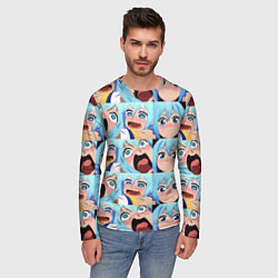 Лонгслив мужской Аква Коносуба Aqua Konosuba, цвет: 3D-принт — фото 2